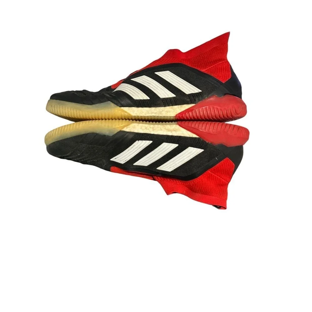 Adidas‎ Predator 18 Shoes Laceless Control Skin Red Black